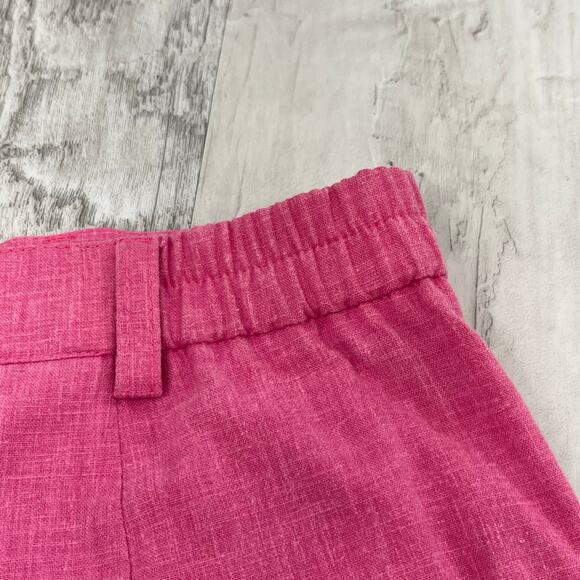 Vintage David Smith Pink Super High Rise Preppy Basic Bright Casual 8" Shorts 8 - Picture 5 of 11